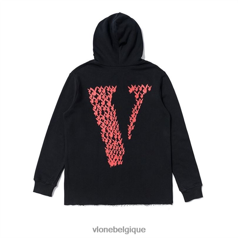 être Vlone Hommes Playboy Bunny Face V Sweat à capuche 6V4D76 haut