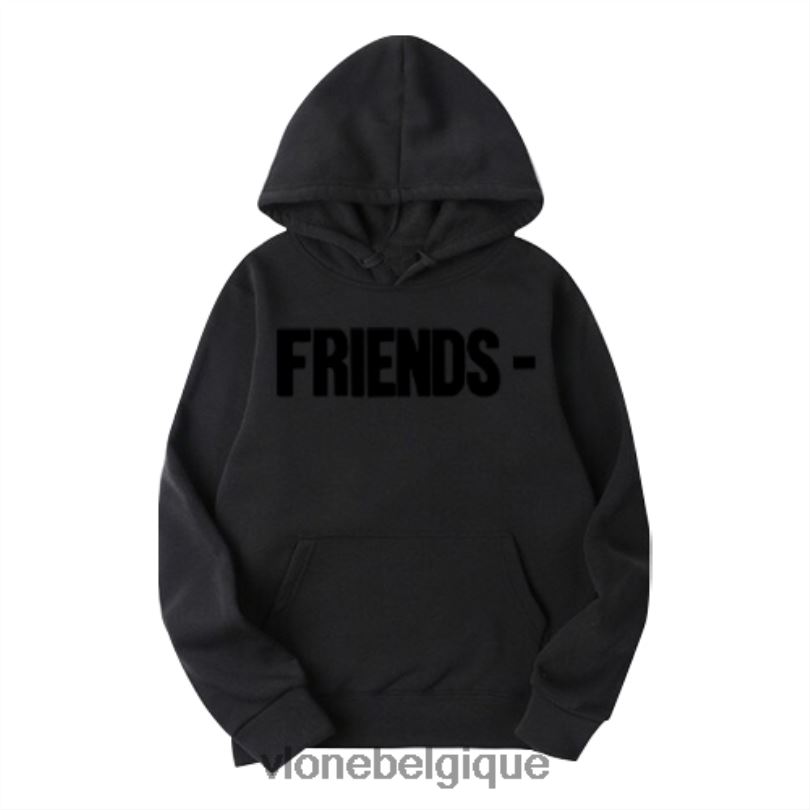 être Vlone Hommes blackout friends sweat à capuche blanc 6V4D23 haut