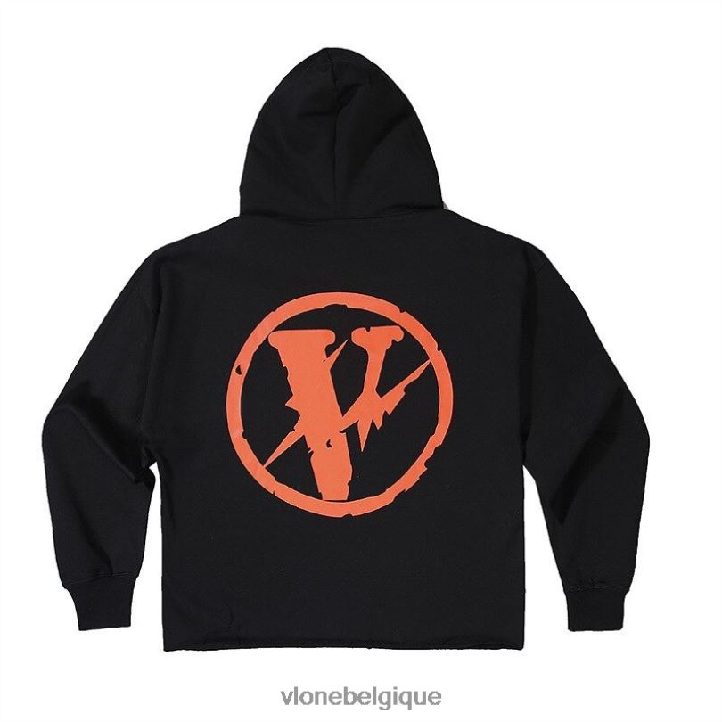 être Vlone Hommes fragment ami agrafe sweat à capuche 6V4D67 haut