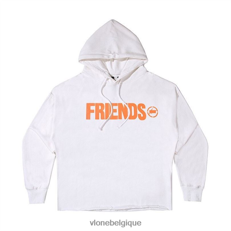 être Vlone Hommes fragment ami agrafe sweat à capuche 6V4D67 haut