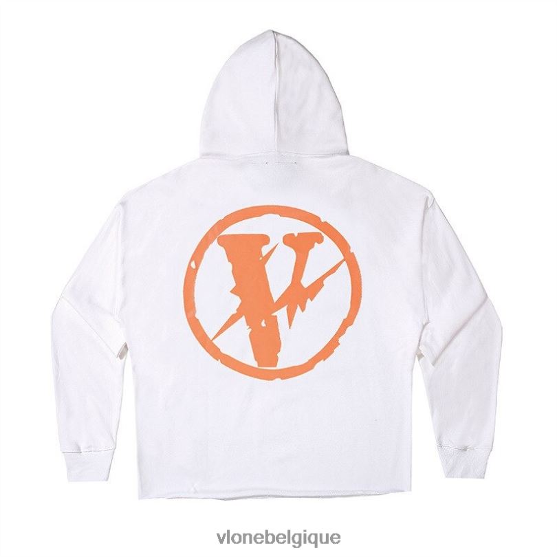 être Vlone Hommes fragment ami agrafe sweat à capuche 6V4D67 haut