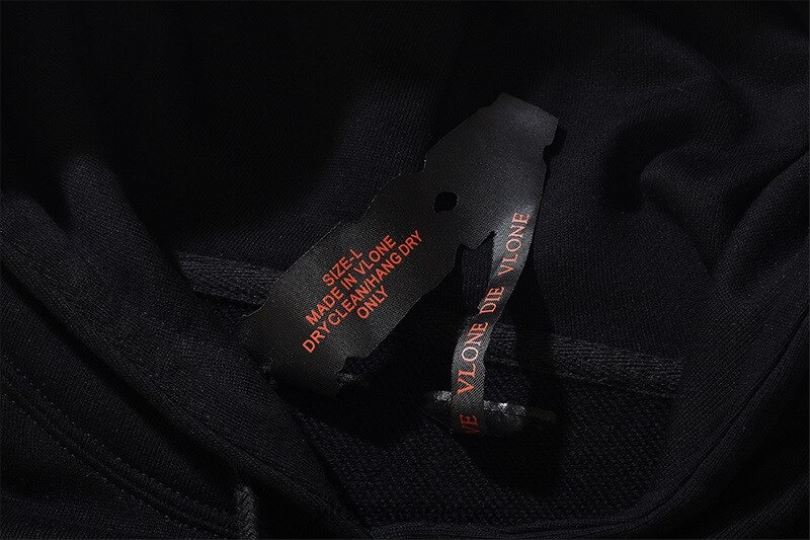 être Vlone Hommes fragment ami agrafe sweat à capuche 6V4D67 haut