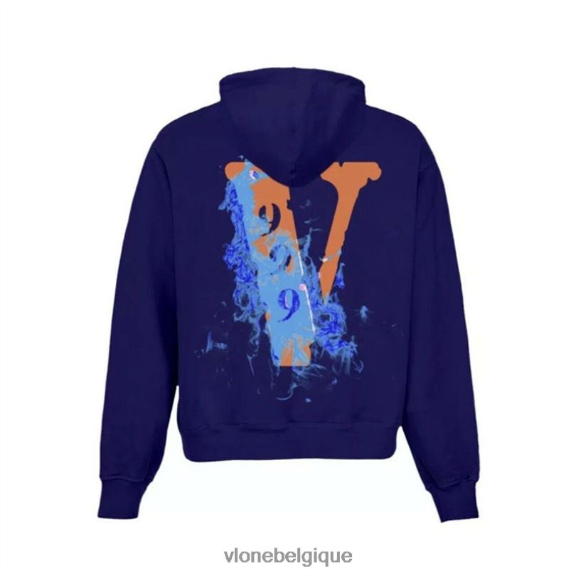 être Vlone Hommes juice wrld 999 sweat à capuche violet 6V4D14 haut