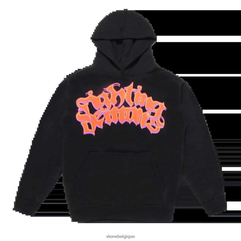 être Vlone Hommes juice wrld lumin sweat à capuche noir 6V4D1 haut