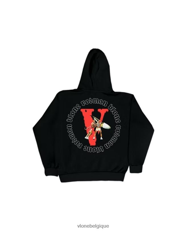 être Vlone Hommes sweat à capuche diable rodman noir 6V4D87 haut