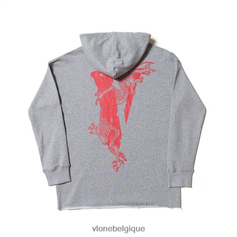 être Vlone Hommes sweat à capuche dragon caillot 6V4D64 haut