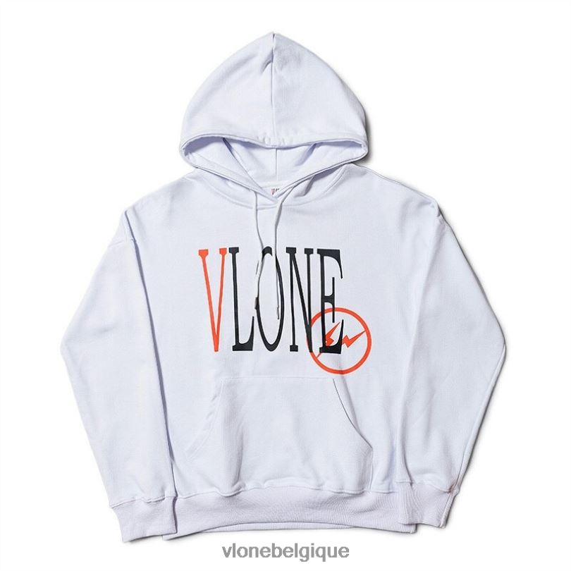 être Vlone Hommes sweat à capuche fragment agrafe 6V4D75 haut