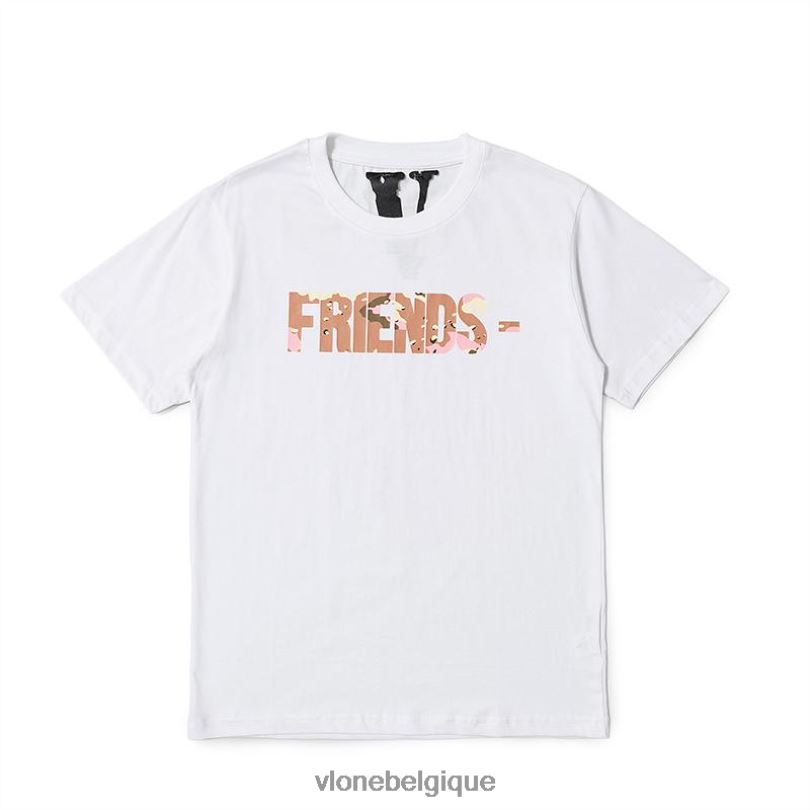 être Vlone Hommes T-shirt exclusif Friends Desert Camo 6V4D255 haut