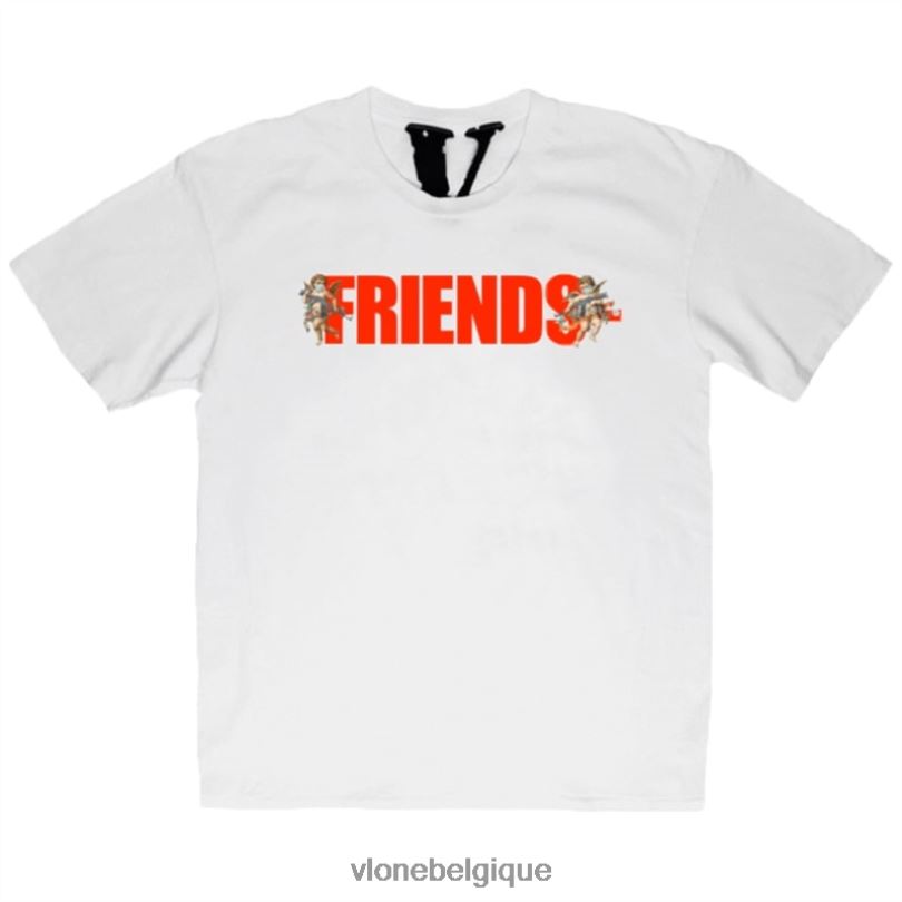 être Vlone Hommes amis cupidon pistolet t-shirt 6V4D345 haut