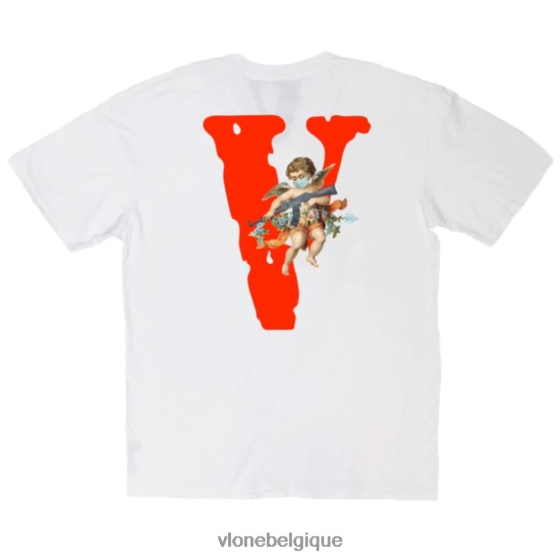 être Vlone Hommes amis cupidon pistolet t-shirt 6V4D345 haut