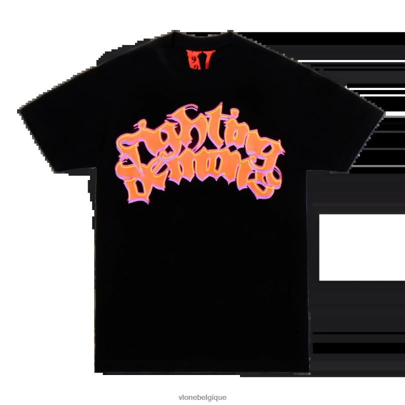 être Vlone Hommes juice wrld lumin tee noir 6V4D119 haut