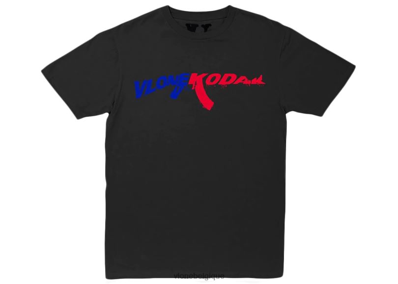 être Vlone Hommes kodak noir 47 t-shirt noir 6V4D197 haut