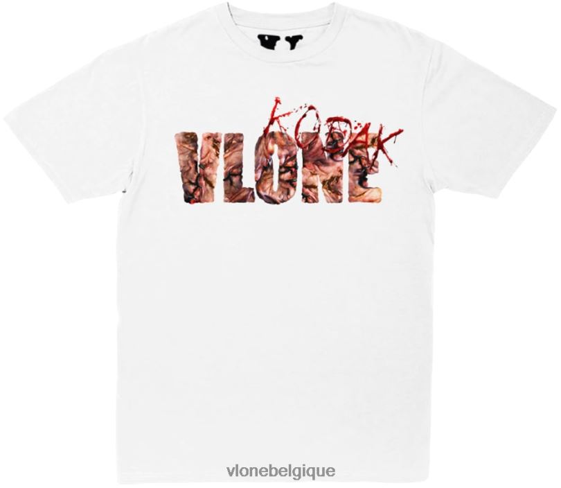 être Vlone Hommes kodak noir ko t-shirt blanc 6V4D213 haut