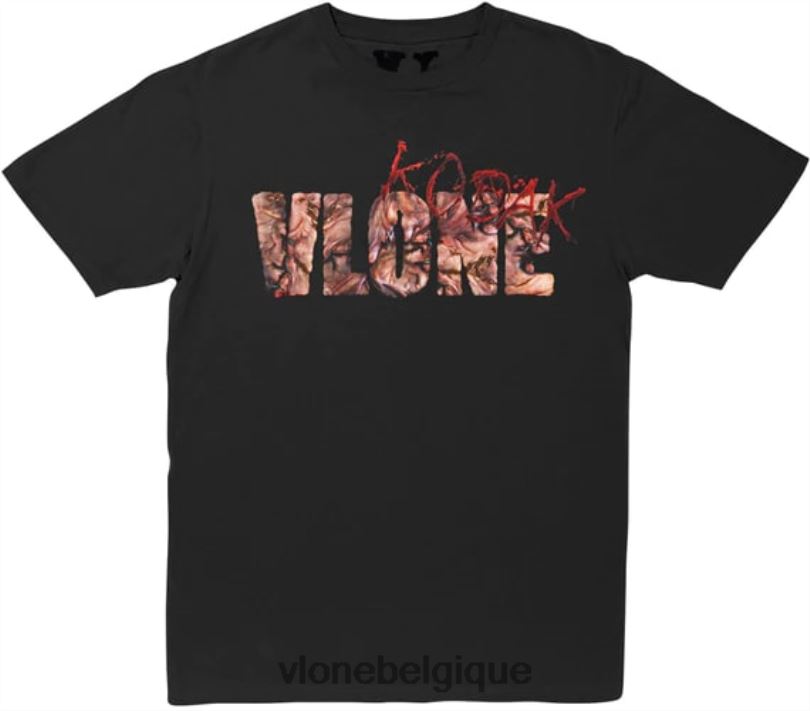 être Vlone Hommes kodak noir ko t shirt noir 6V4D214 haut