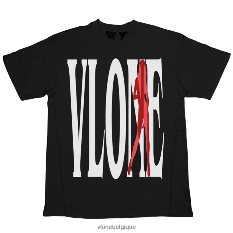 être Vlone Hommes miami vice t-shirt noir 6V4D219 haut