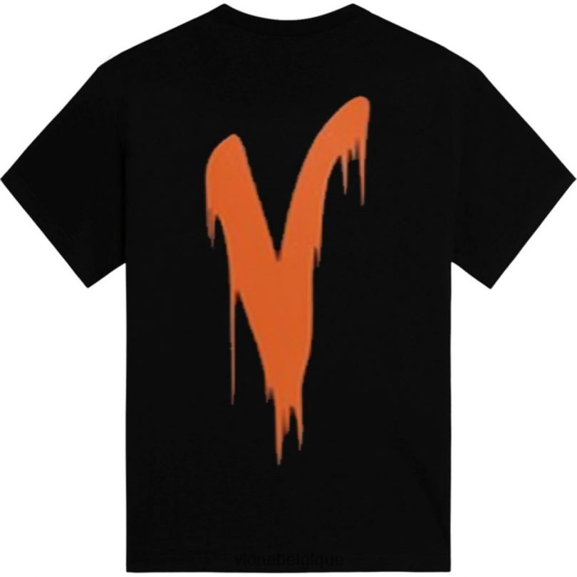 être Vlone Hommes t-shirt chute de sang 6V4D277 haut