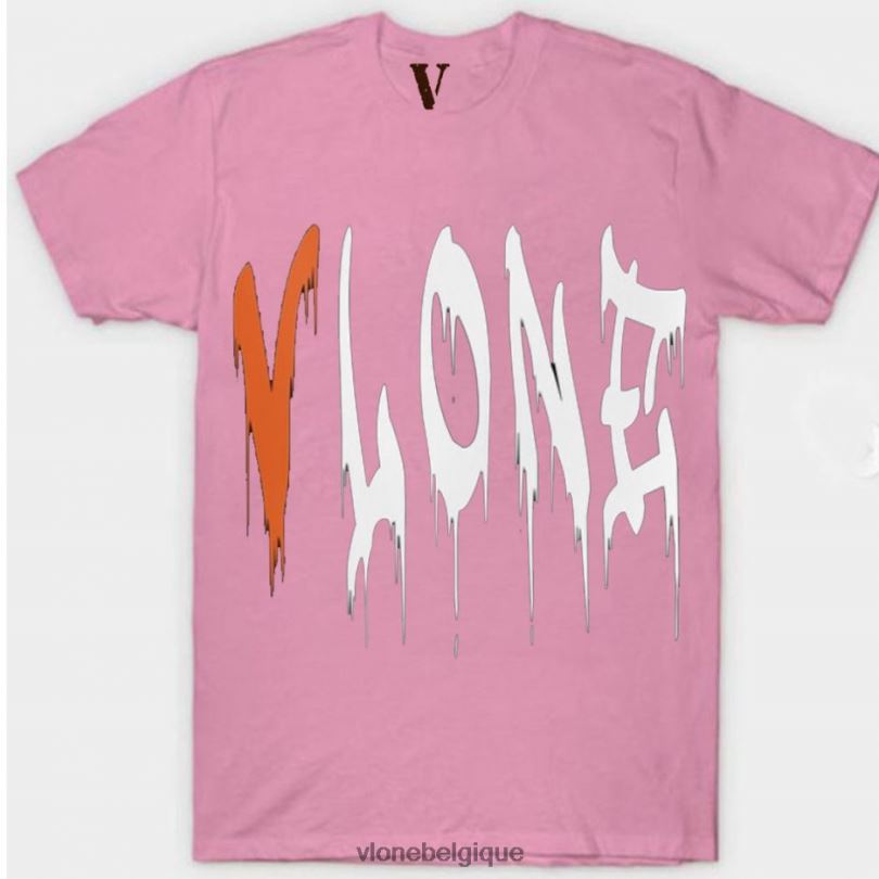 être Vlone Hommes t-shirt chute de sang 6V4D277 haut