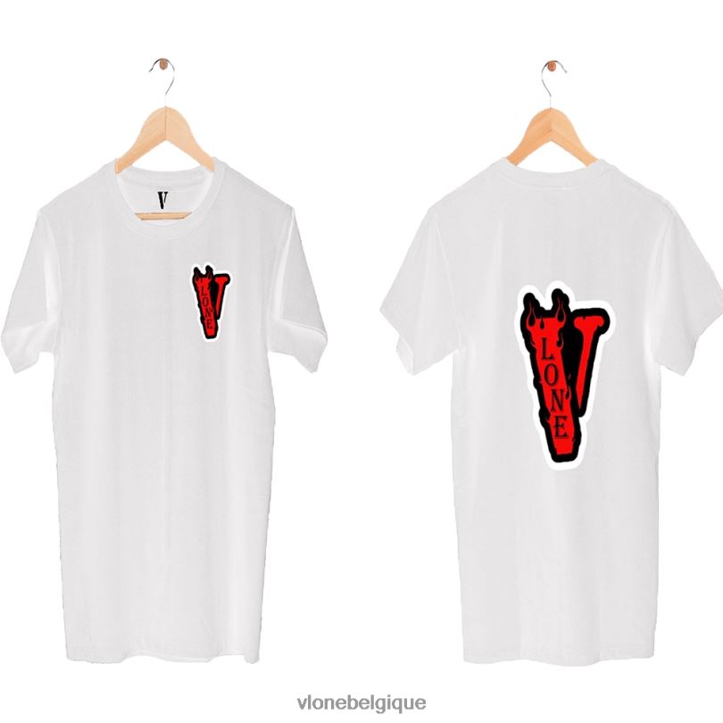 être Vlone Hommes t-shirt de mode de base 6V4D317 haut