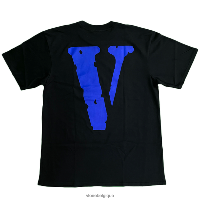 être Vlone Hommes t-shirt imprimé v bleu 6V4D362 haut