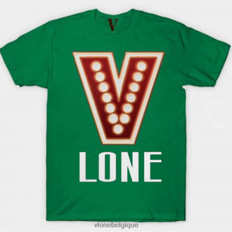 être Vlone Hommes t-shirt lumière rouge 6V4D271 haut