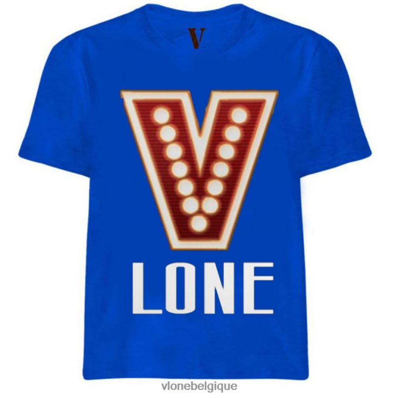 être Vlone Hommes t-shirt lumière rouge 6V4D271 haut