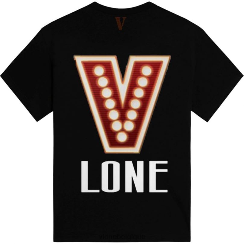 être Vlone Hommes t-shirt lumière rouge 6V4D271 haut