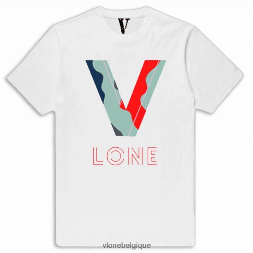 être Vlone Hommes t-shirt à motif camouflage 6V4D290 haut