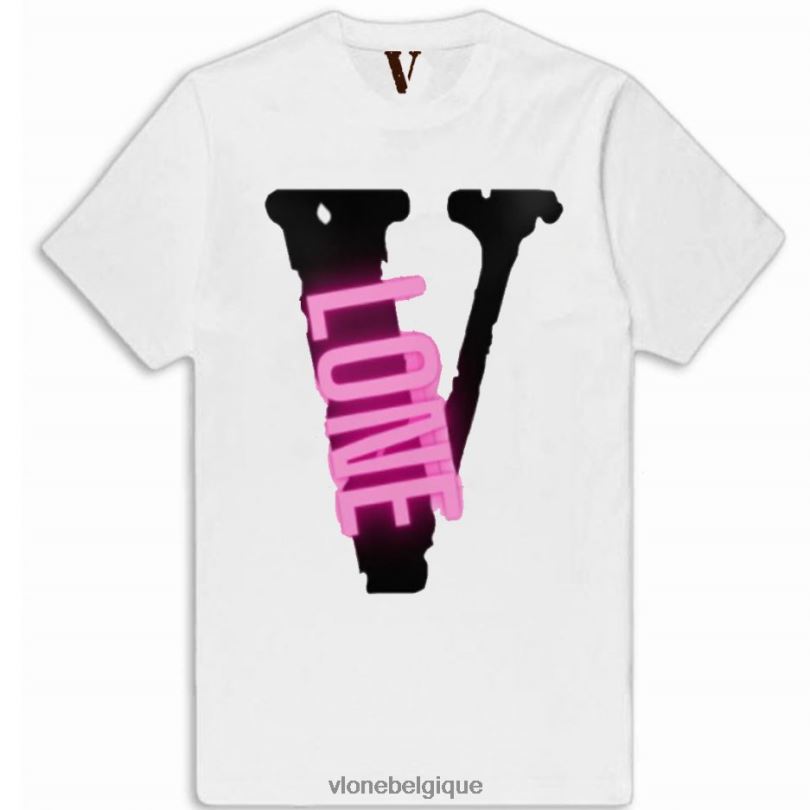 être Vlone Hommes t-shirt noir 6V4D280 haut