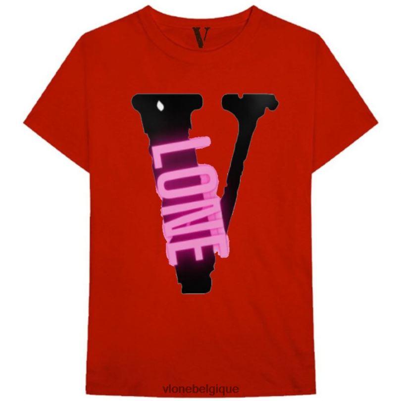 être Vlone Hommes t-shirt noir 6V4D280 haut