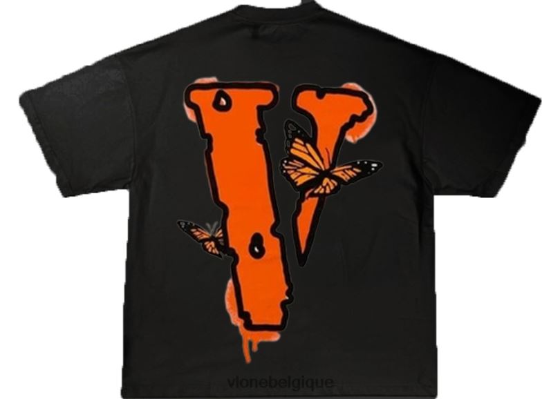 être Vlone Hommes t-shirt papillon Juice Wrld 6V4D157 haut