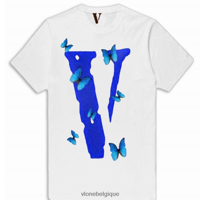 être Vlone Hommes t-shirt papillon Juice Wrld 6V4D159 haut