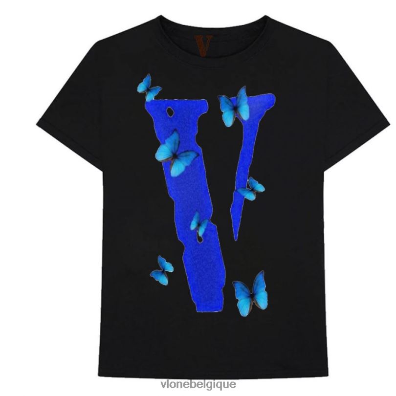 être Vlone Hommes t-shirt papillon Juice Wrld 6V4D159 haut