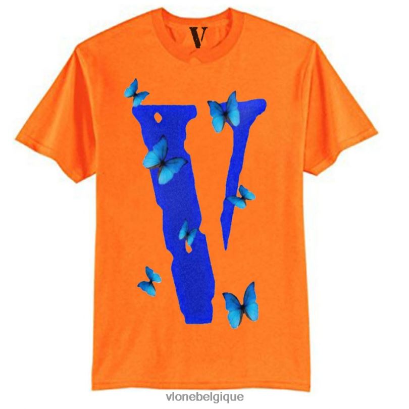 être Vlone Hommes t-shirt papillon Juice Wrld 6V4D159 haut