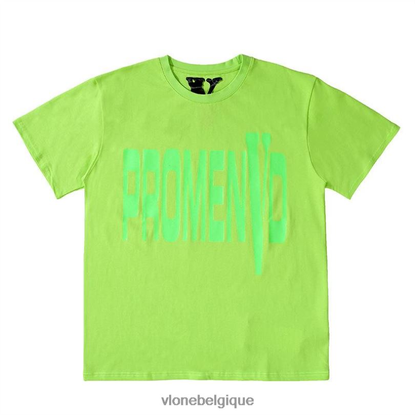 être Vlone Hommes t-shirt promevd vert 6V4D247 haut