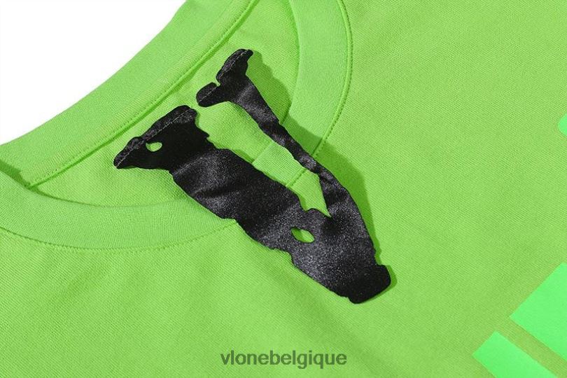 être Vlone Hommes t-shirt promevd vert 6V4D247 haut