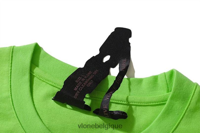 être Vlone Hommes t-shirt promevd vert 6V4D247 haut