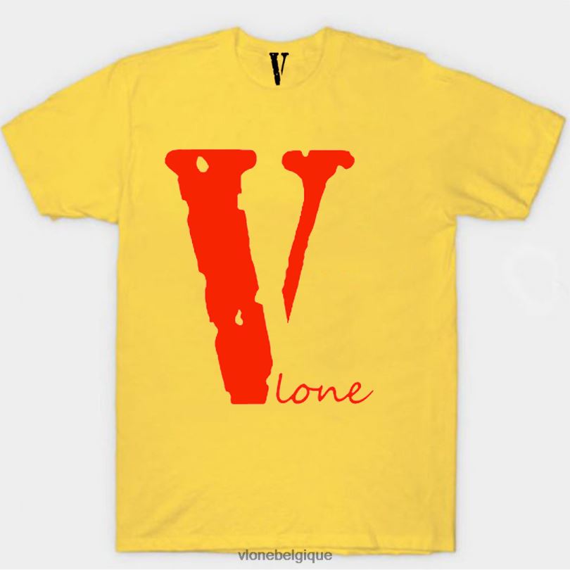 être Vlone Hommes t-shirt v solitaire 6V4D316 haut