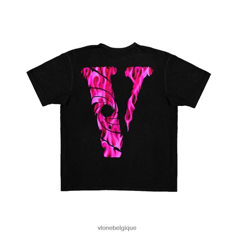 être Vlone Hommes t shirt vice city noir 6V4D234 haut