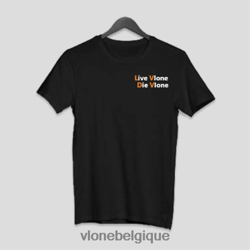 être Vlone Hommes vivre mourir t-shirt 6V4D307 haut